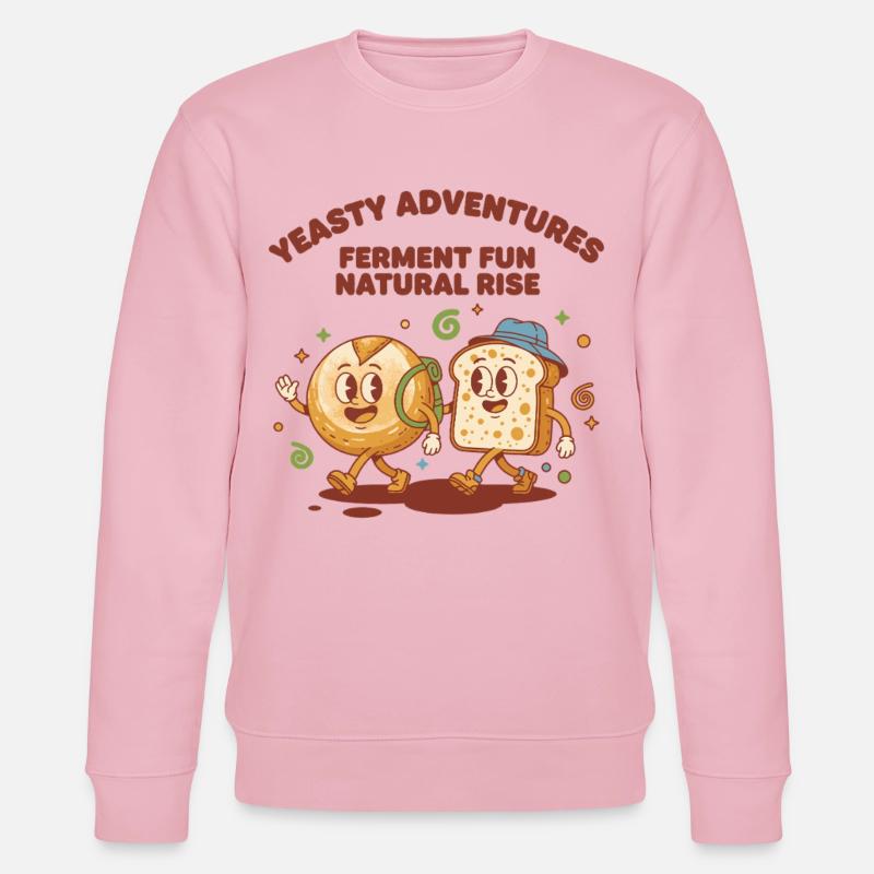 Sauerteigbrot Backbäcker Sauerteigstarter - Stanley/Stella Unisex Bio-Sweatshirt CHANGER  - Hellrosa