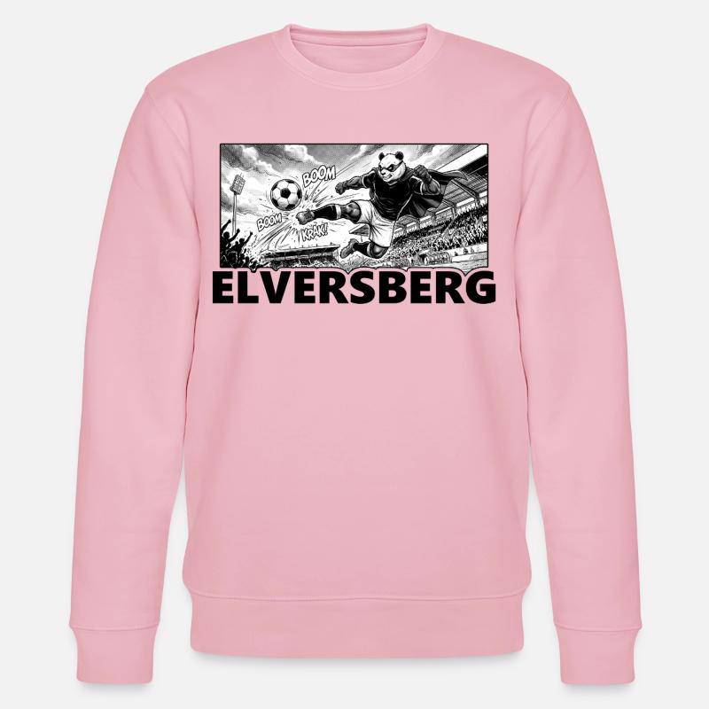 Fußball Panda Kaiserlinde Elversberg - Stanley/Stella Unisex Bio-Sweatshirt CHANGER  - Hellrosa