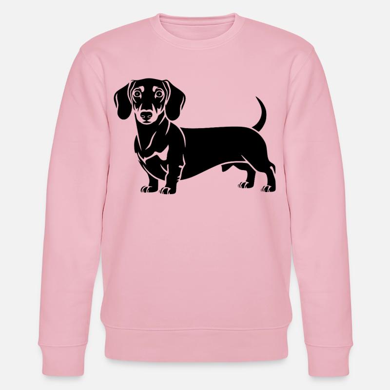 Teckel - Sweat bio CHANGER Stanley/Stella Unisexe - rose pâle