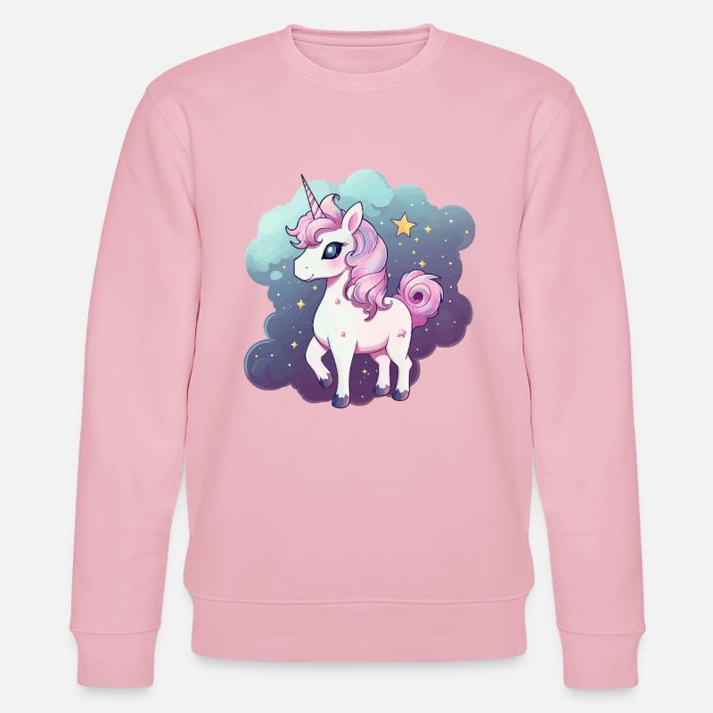 Licorne pastel - Sweat bio CHANGER Stanley/Stella Unisexe - rose pâle