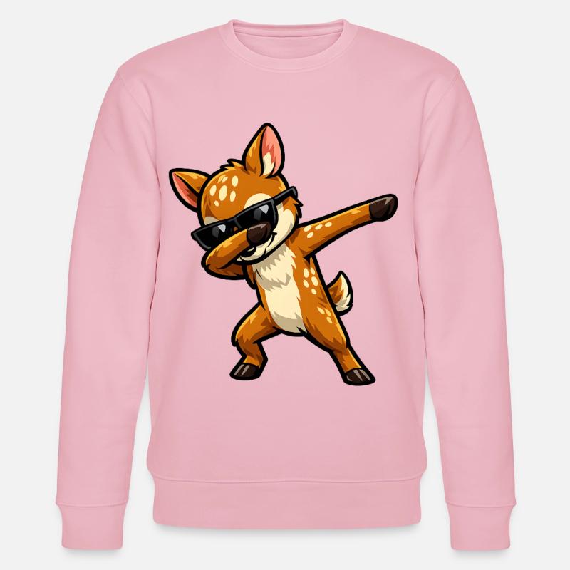Dab du faon - Sweat bio CHANGER Stanley/Stella Unisexe - rose pâle