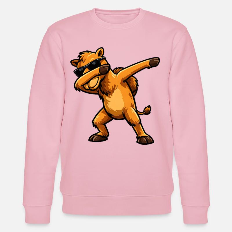 Dabbing Camel - Stanley/Stella CHANGER Unisex Organic Sweatshirt - cotton pink