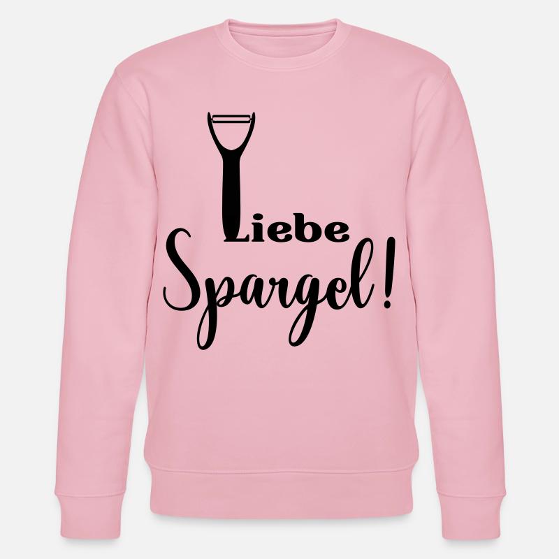 Liebe Spargel Gemüseschäler - Stanley/Stella Unisex Bio-Sweatshirt CHANGER  - Hellrosa