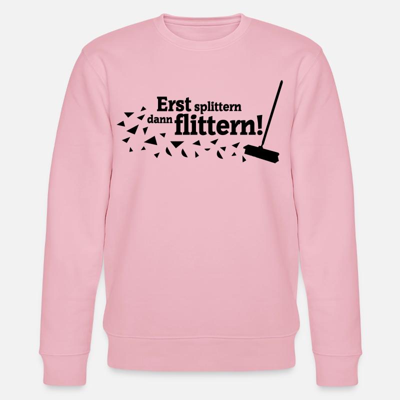 Polterabend Spruch - Stanley/Stella Unisex Bio-Sweatshirt CHANGER  - Hellrosa
