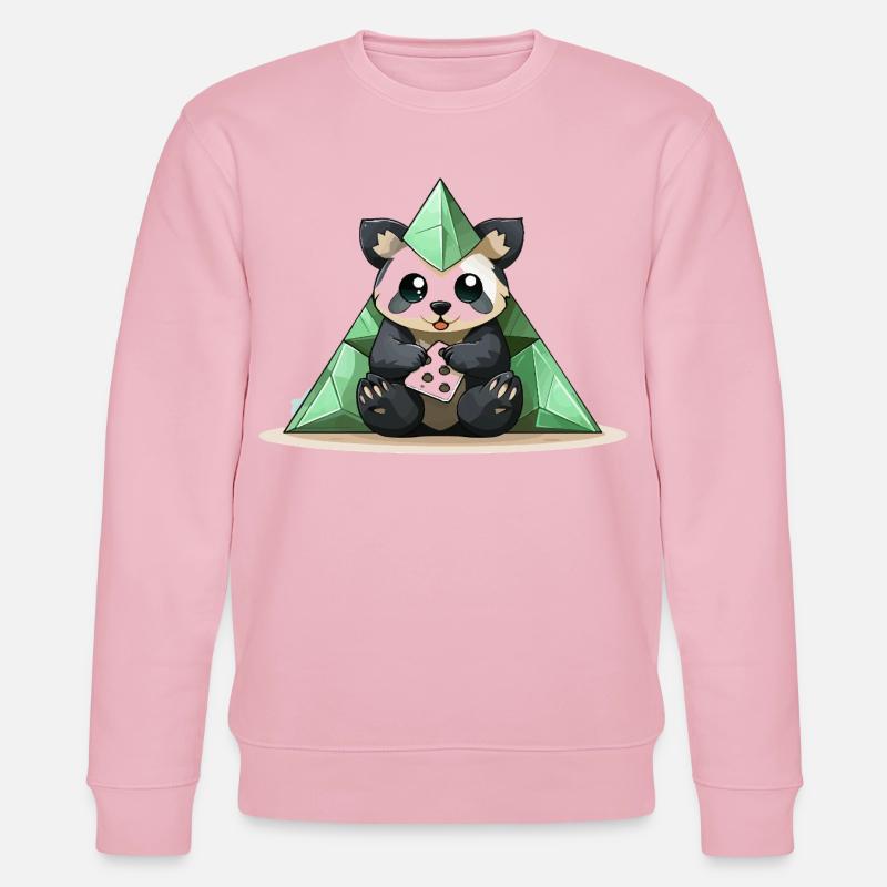 Pyramide de Cristal de Panda - Sweat bio CHANGER Stanley/Stella Unisexe - rose pâle