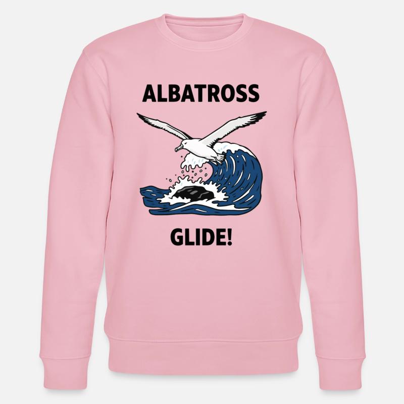 Albatros, Heuler, Seegleit-Albatros - Stanley/Stella Unisex Bio-Sweatshirt CHANGER - Hellrosa