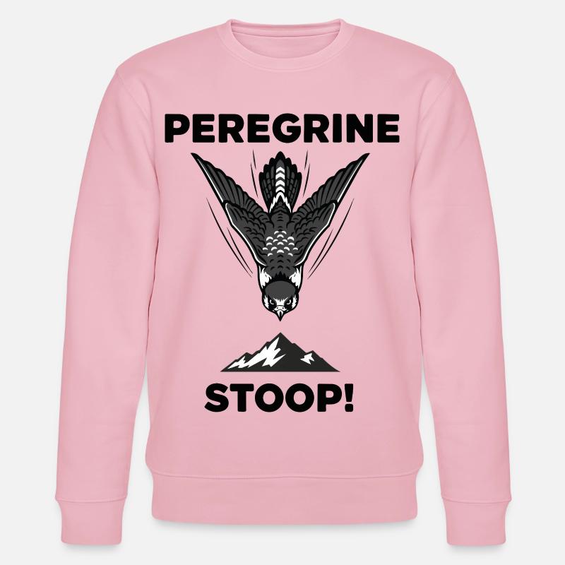 Faucon Pèlerin Stoop Chasse Peregrine - Sweat bio CHANGER Stanley/Stella Unisexe - rose pâle