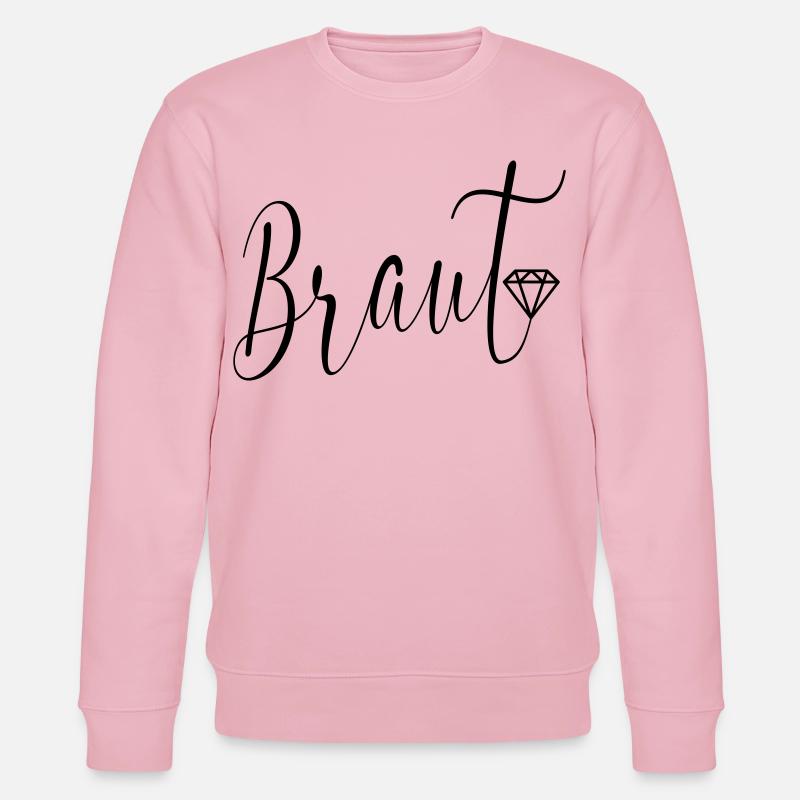 Hochzeit Diamanten Braut - Stanley/Stella Unisex Bio-Sweatshirt CHANGER - Hellrosa