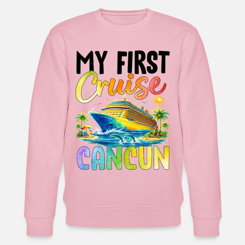 Ma première croisière à Cancún - Sweat bio CHANGER Stanley/Stella Unisexe - rose pâle