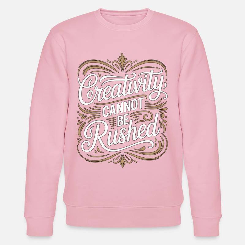 Graphic Designer Creativity Cannot Visual Artist - Stanley/Stella CHANGER Unisex Organic Sweatshirt - cotton pink