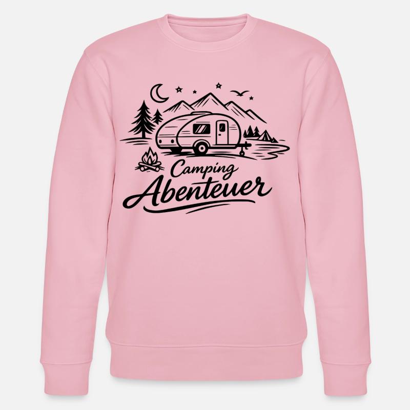 Camping Abenteuer - Stanley/Stella Unisex Bio-Sweatshirt CHANGER - Hellrosa