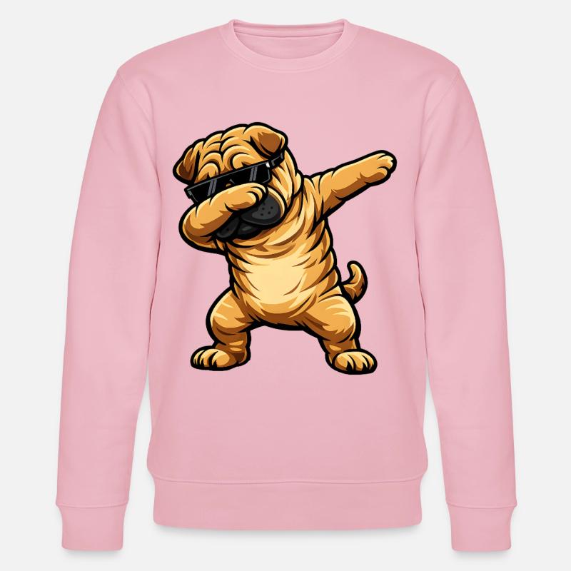 Tabbing Shar Pei - Sweat bio CHANGER Stanley/Stella Unisexe - rose pâle