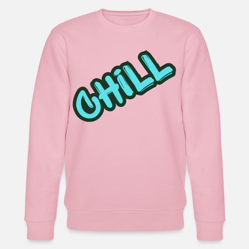 Graffiti néon relaxant - Sweat bio CHANGER Stanley/Stella Unisexe - rose pâle