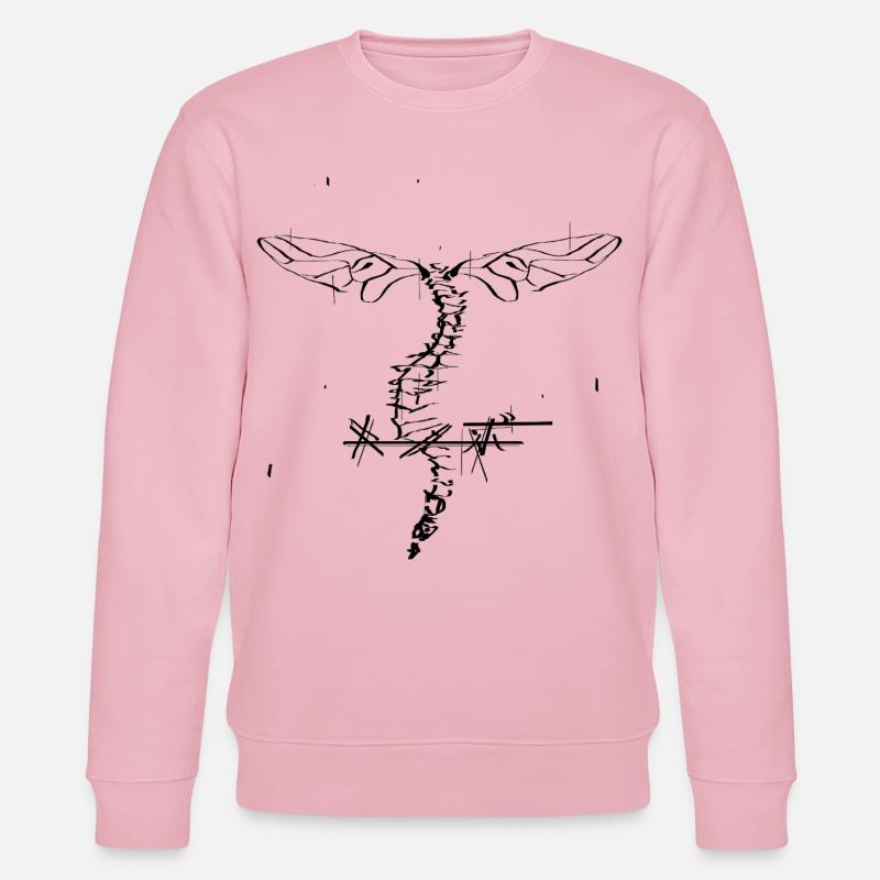 Knochenlibelle - Stanley/Stella Unisex Bio-Sweatshirt CHANGER - Hellrosa