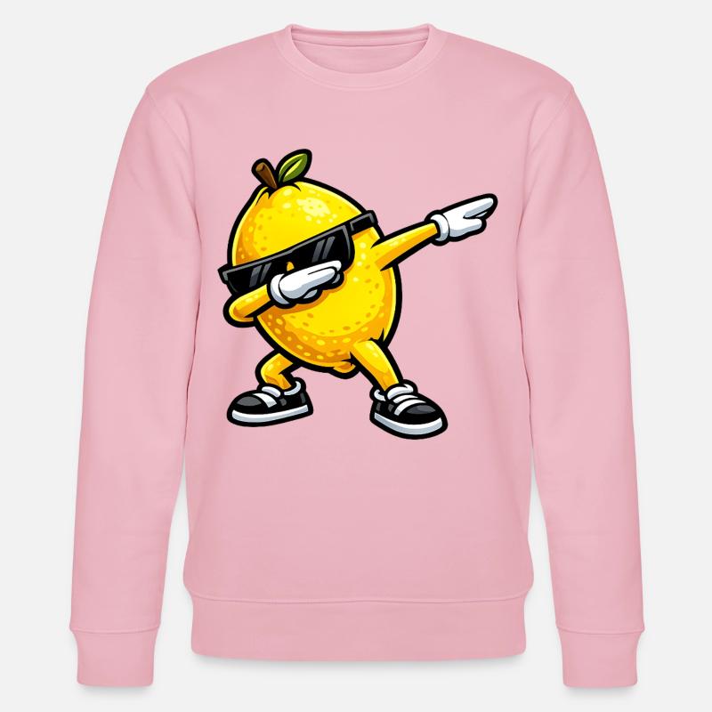 Tamponnement du citron - Sweat bio CHANGER Stanley/Stella Unisexe - rose pâle