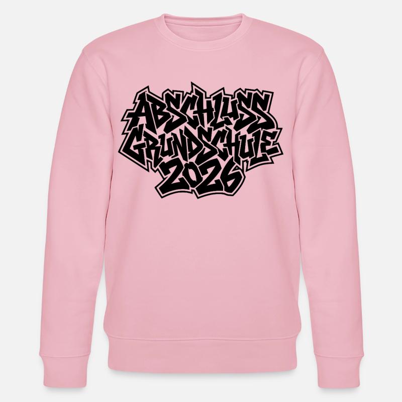 Abschluss Grundschule 2026 Graffiti - Stanley/Stella Unisex Bio-Sweatshirt CHANGER  - Hellrosa