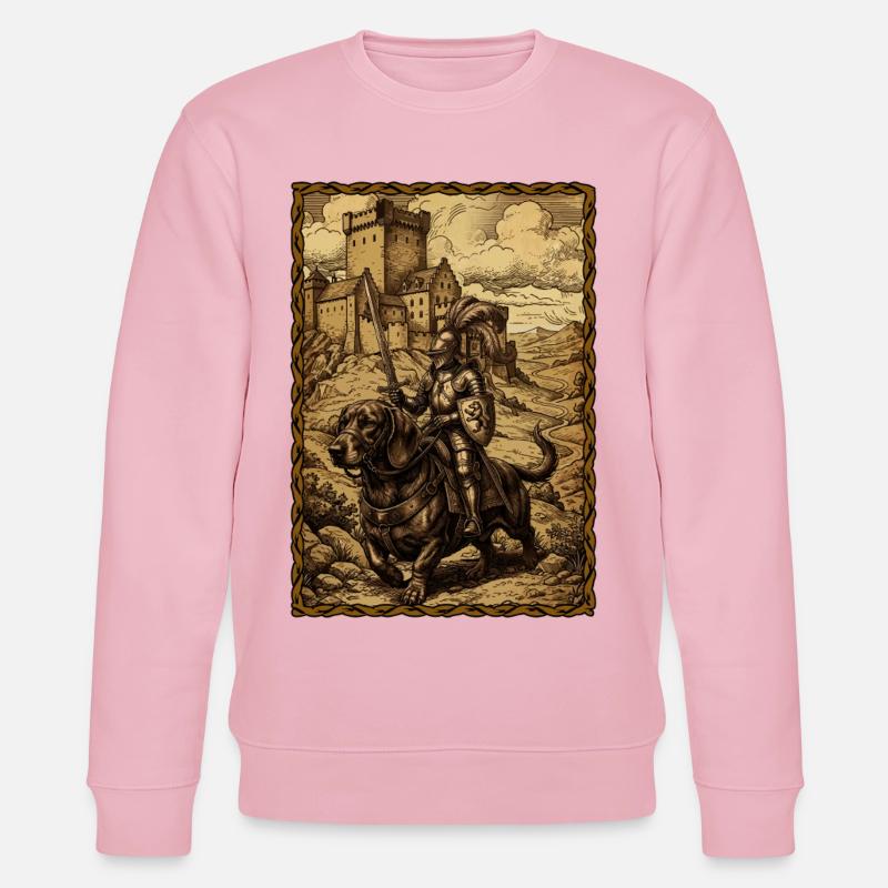 Chevalier médiéval à la foire ren-d’Teckel - Sweat bio CHANGER Stanley/Stella Unisexe - rose pâle