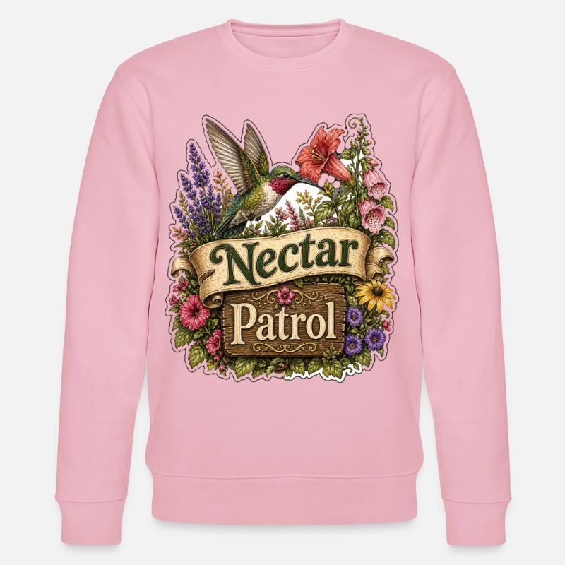 Nectar Patrol - Stanley/Stella Unisex Bio-Sweatshirt CHANGER  - Hellrosa