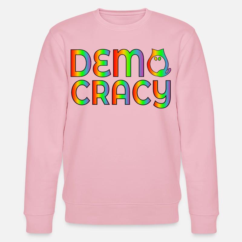 Démocratie électorale des chats - Sweat bio CHANGER Stanley/Stella Unisexe - rose pâle
