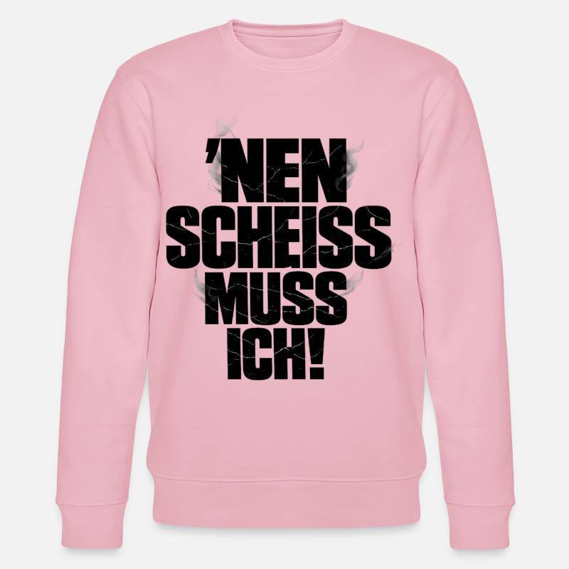 Nen Scheiss Muss Ich - Stanley/Stella Unisex Bio-Sweatshirt CHANGER - Hellrosa