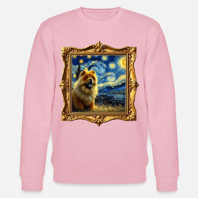 Chowchow Starry Night - Stanley/Stella Unisex Bio-Sweatshirt CHANGER  - Hellrosa