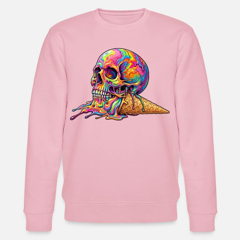 Cream Skull - Stanley/Stella Unisex Bio-Sweatshirt CHANGER  - Hellrosa