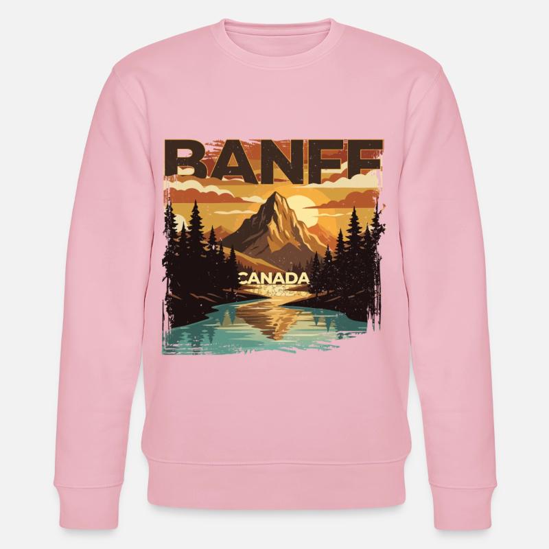 Banff Canada Nationalpark - Stanley/Stella Unisex Bio-Sweatshirt CHANGER - Hellrosa
