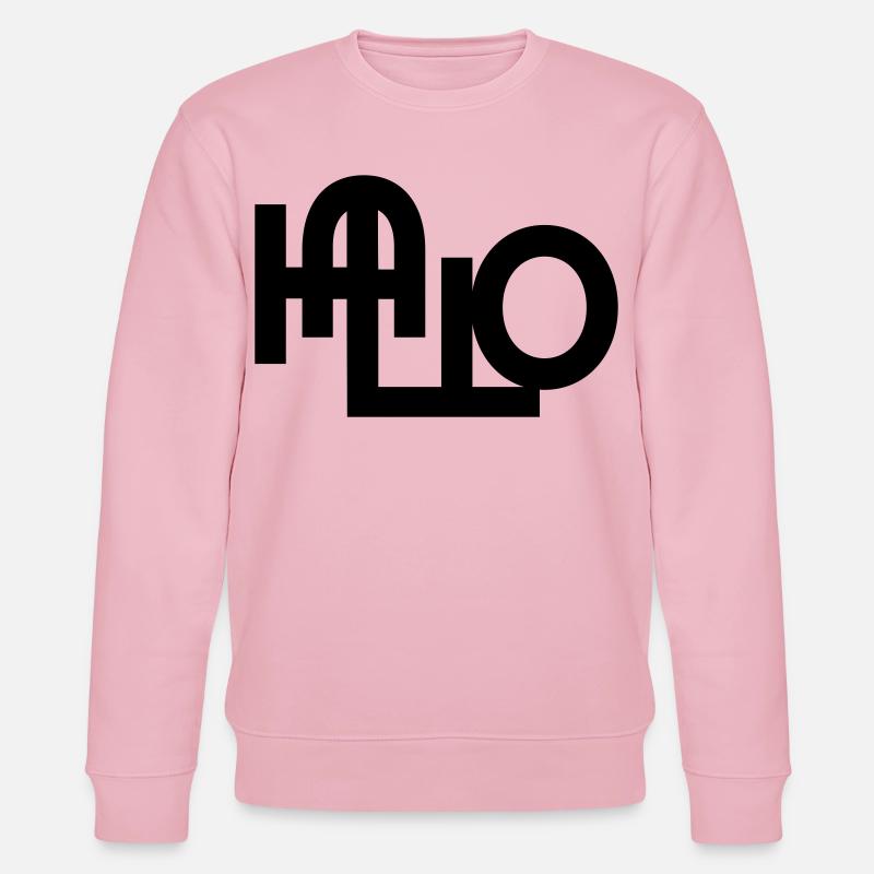 Hallo Begrüßung - Stanley/Stella Unisex Bio-Sweatshirt CHANGER  - Hellrosa