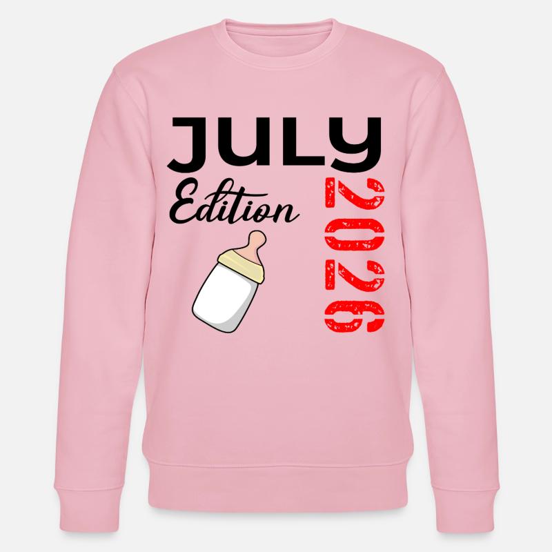 Geburt Juli 2026 - Stanley/Stella Unisex Bio-Sweatshirt CHANGER  - Hellrosa