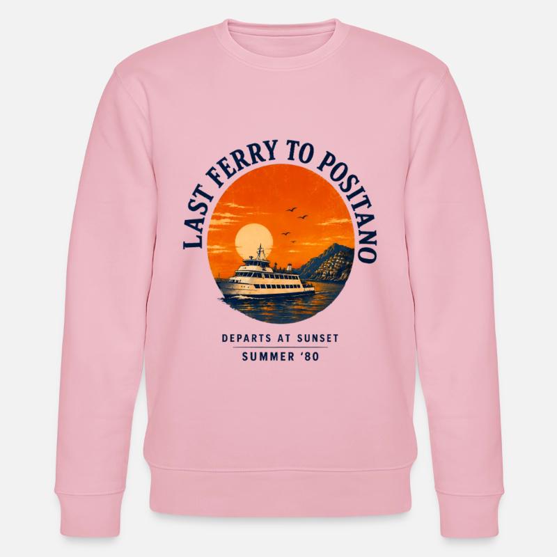 Côte Positano Méditerranée - Sweat bio CHANGER Stanley/Stella Unisexe - rose pâle