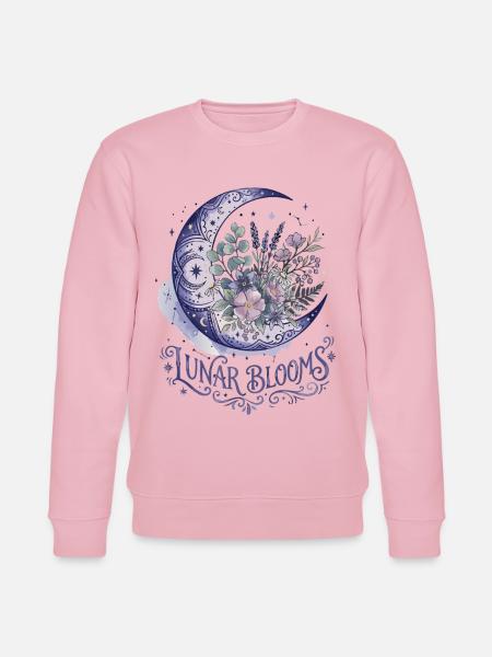 Mondsichel Blume - Stanley/Stella Unisex Bio-Sweatshirt CHANGER - Hellrosa