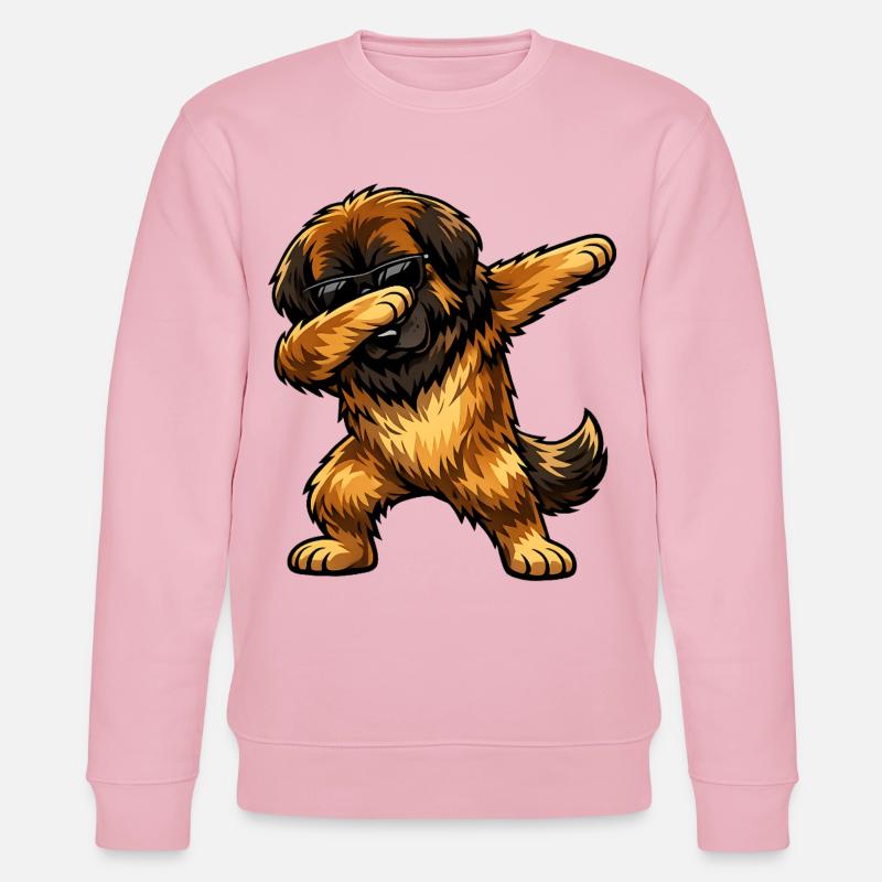Dabbing Leonberger - Stanley/Stella Unisex Bio-Sweatshirt CHANGER - Hellrosa