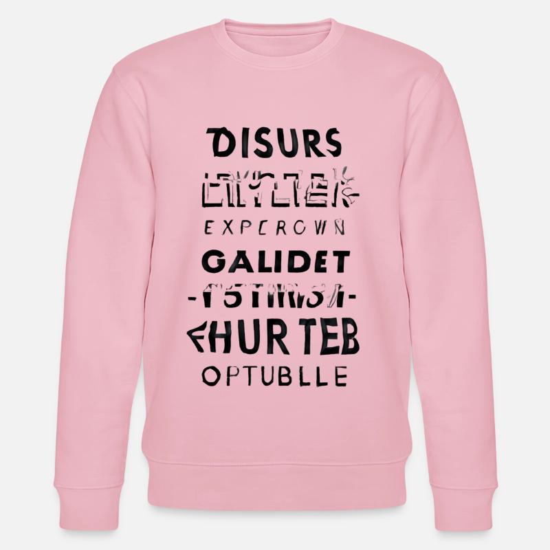 Glitchtext Kaskade - Stanley/Stella Unisex Bio-Sweatshirt CHANGER - Hellrosa