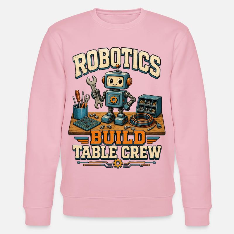 ROBOTICS BUILD TABLE CREW - Stanley/Stella Unisex Bio-Sweatshirt CHANGER - Hellrosa