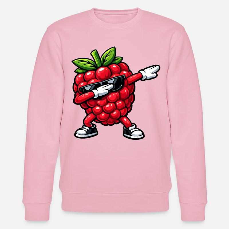 Dabbing Raspberry - Stanley/Stella CHANGER Unisex Organic Sweatshirt - cotton pink