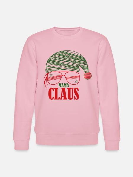 Mama Claus Logo - Stanley/Stella Unisex Bio-Sweatshirt CHANGER - Hellrosa