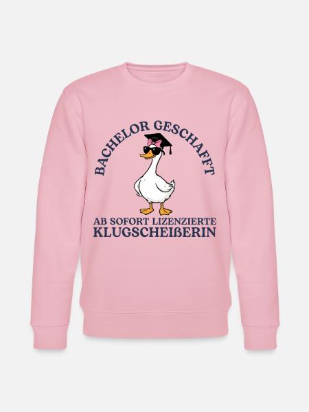 Bachelorprüfung Studium Abschluss Studentin - Stanley/Stella Unisex Bio-Sweatshirt CHANGER - Hellrosa