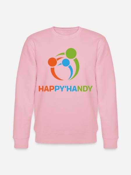 Bunter Kreis gegenseitiger Hilfe - Stanley/Stella Unisex Bio-Sweatshirt CHANGER - Hellrosa
