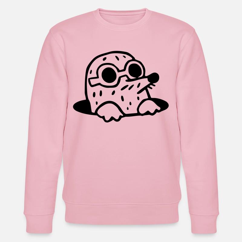 cooler Maulwurf - Stanley/Stella Unisex Bio-Sweatshirt CHANGER  - Hellrosa