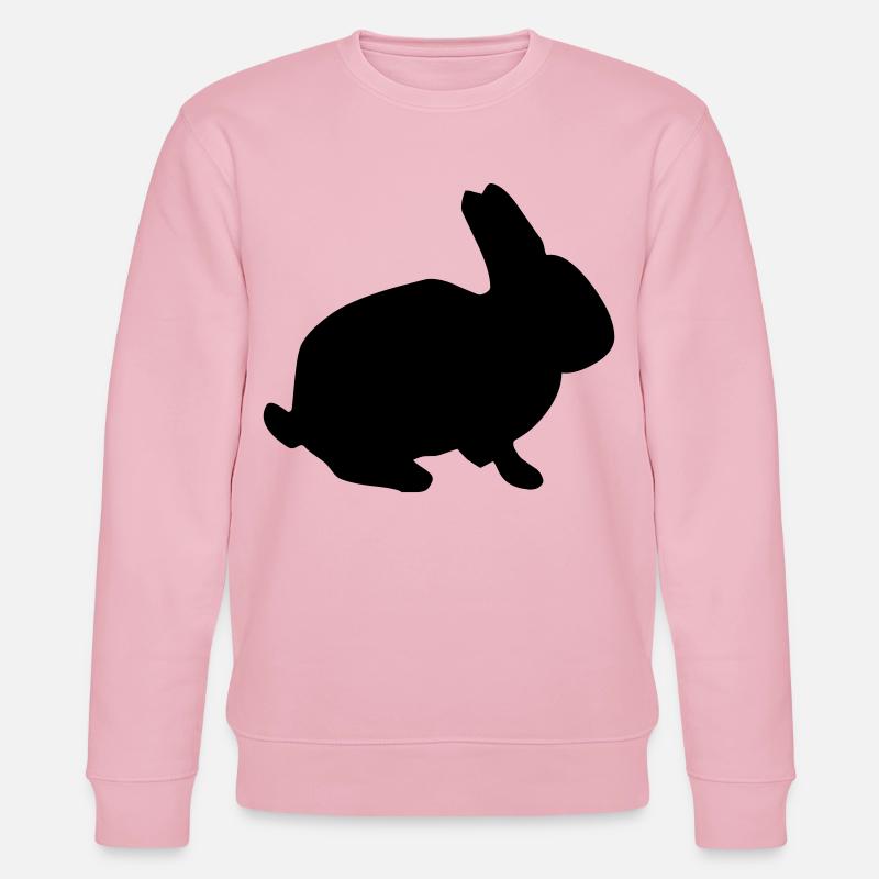 Hasen Silhouette - Stanley/Stella Unisex Bio-Sweatshirt CHANGER  - Hellrosa
