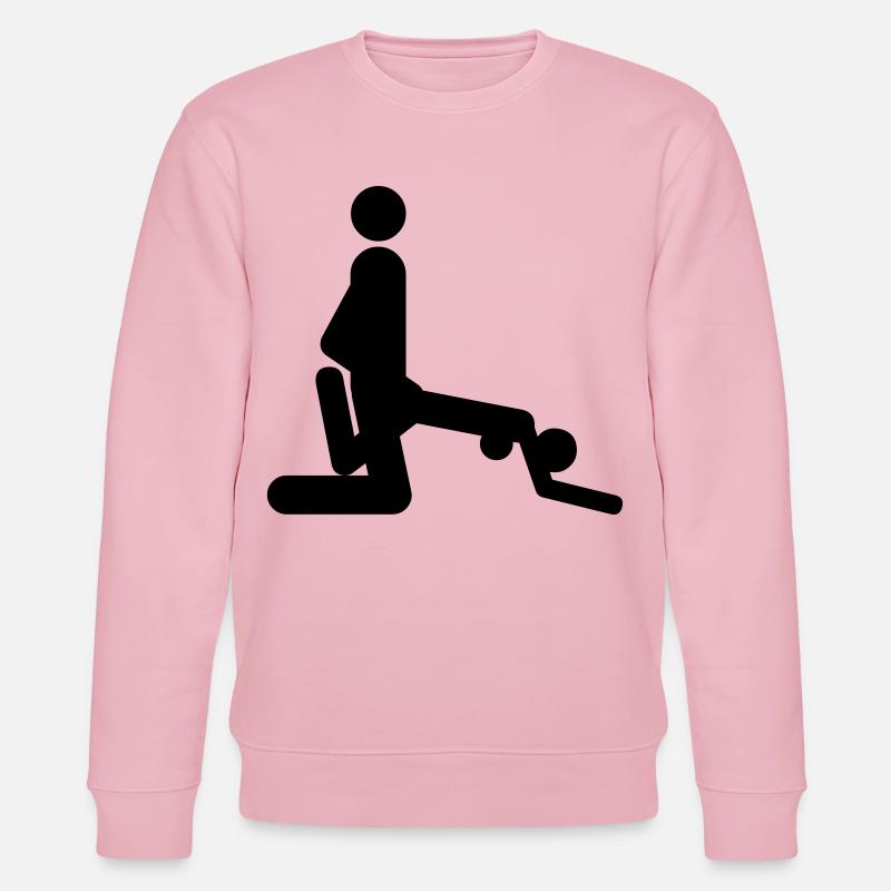 Position de baiser - Sweat bio CHANGER Stanley/Stella Unisexe - rose pâle