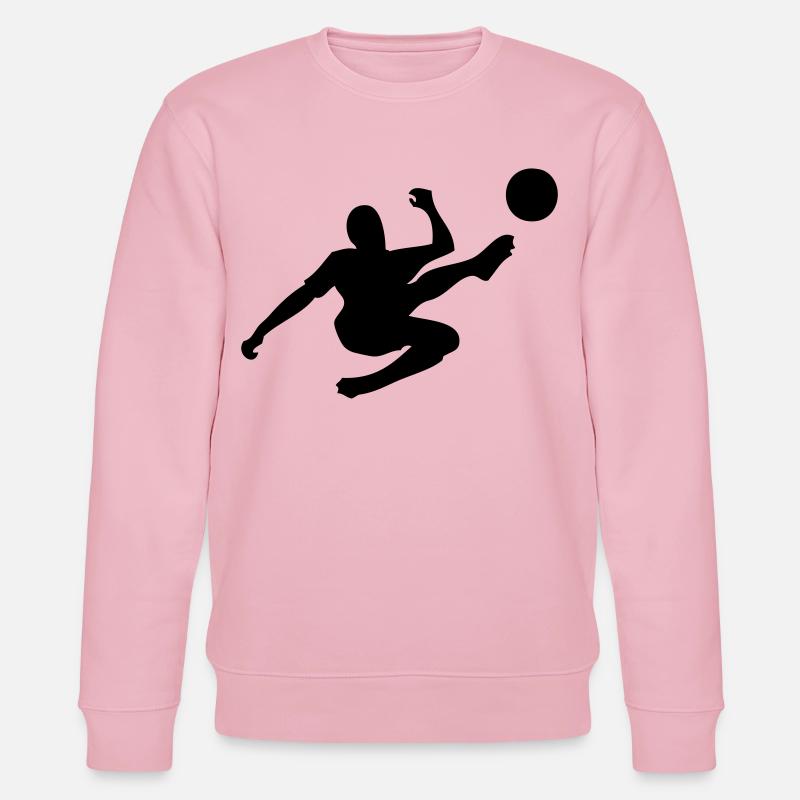 Fussball Fallrückzieher - Stanley/Stella Unisex Bio-Sweatshirt CHANGER  - Hellrosa