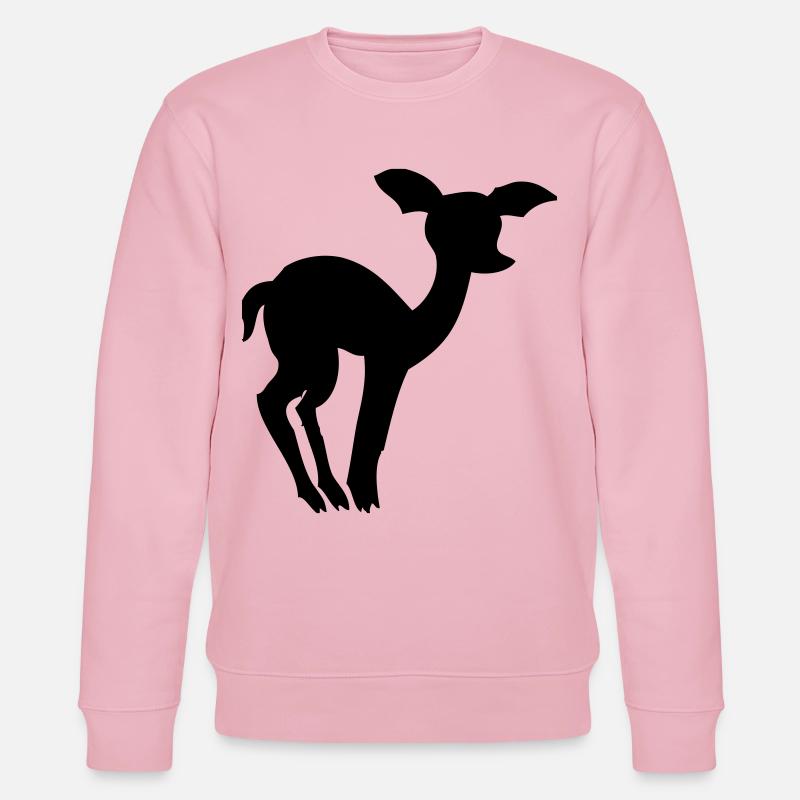 Scheues Reh - Stanley/Stella Unisex Bio-Sweatshirt CHANGER  - Hellrosa