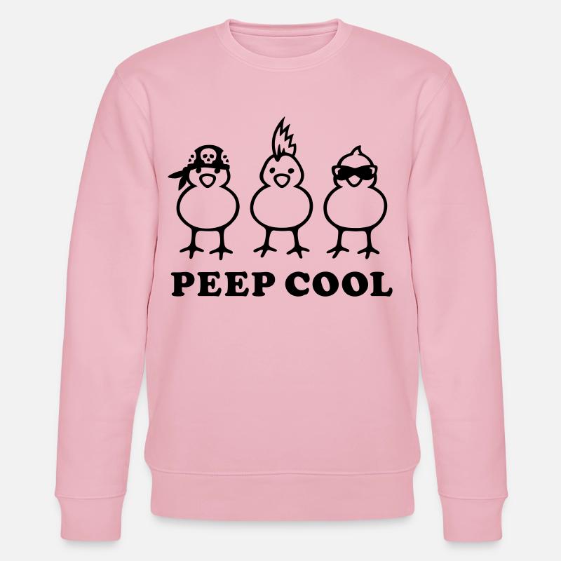 Peep Cool - Stanley/Stella Unisex Bio-Sweatshirt CHANGER  - Hellrosa