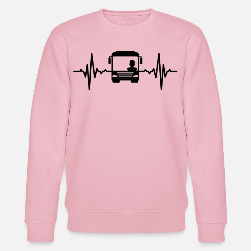Busfahrer Herzschlag - Stanley/Stella Unisex Bio-Sweatshirt CHANGER  - Hellrosa