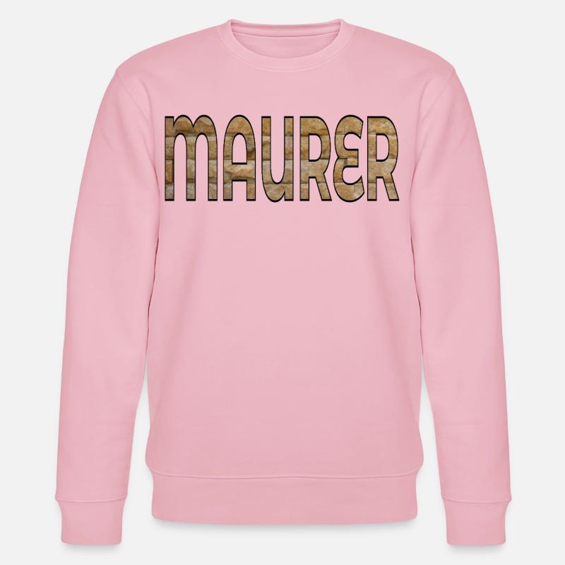 BRICKLAYER BUILDING BRICKS - Stanley/Stella CHANGER Unisex Organic Sweatshirt - cotton pink