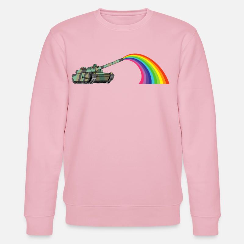 Regenbogenpanzer - Stanley/Stella Unisex Bio-Sweatshirt CHANGER  - Hellrosa