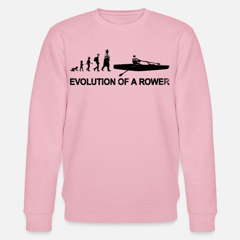 Évolution des rameurs - Sweat bio CHANGER Stanley/Stella Unisexe - rose pâle