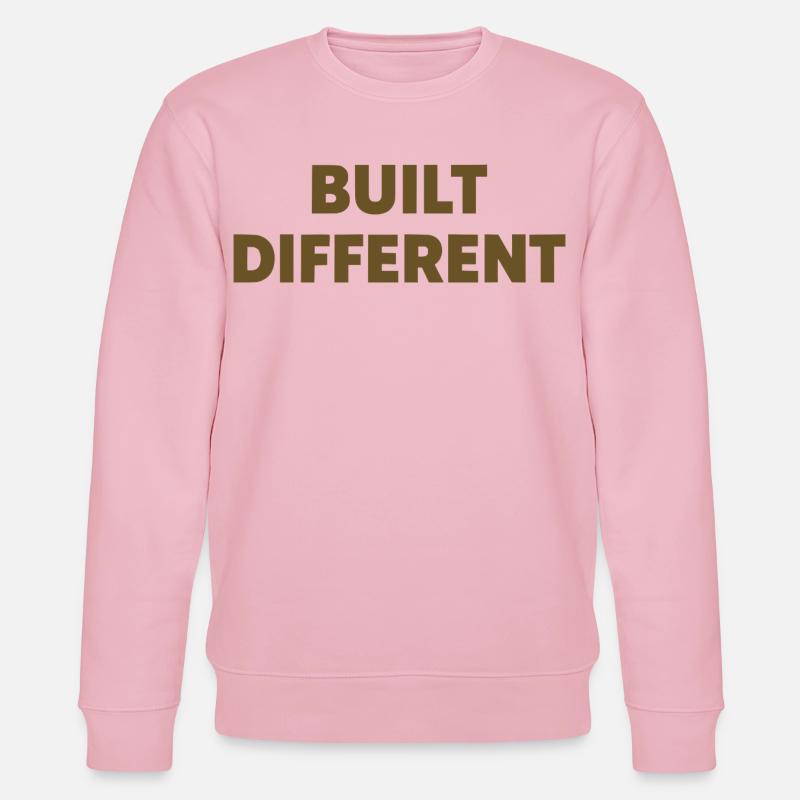 Typographie d’affirmation différente construite - Sweat bio CHANGER Stanley/Stella Unisexe - rose pâle