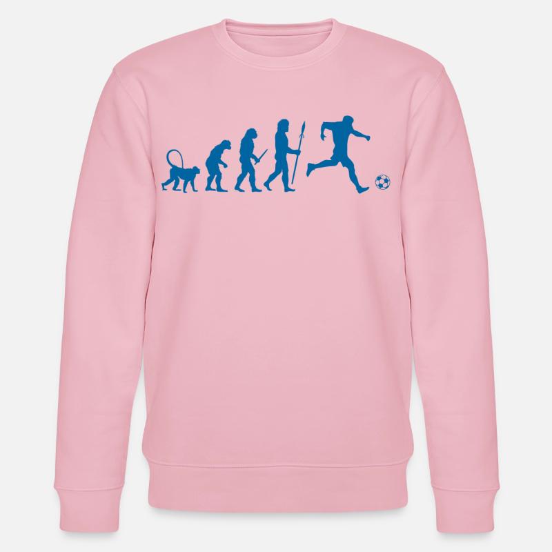 Evolution of a Soccer Player - Stanley/Stella Unisex Bio-Sweatshirt CHANGER - Hellrosa